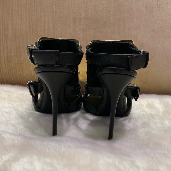 Giuseppi Zanotti Black and gold plated sandals - Picture 5 of 8